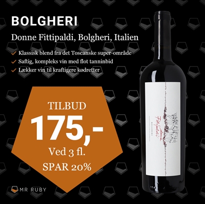 2019 Bolgheri, Donne Fittipaldi, Italien